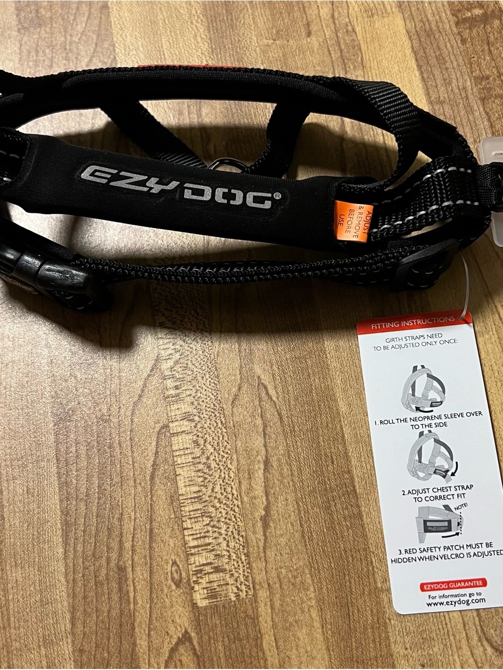 ZYDO Black Reflective Dog Harness with EZYDOG Logo